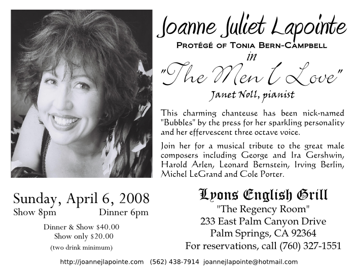 side 1 of The Men I Love postcard